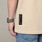 Ricky is Clown Basic Rip Logo Embroidered Khaki Tee