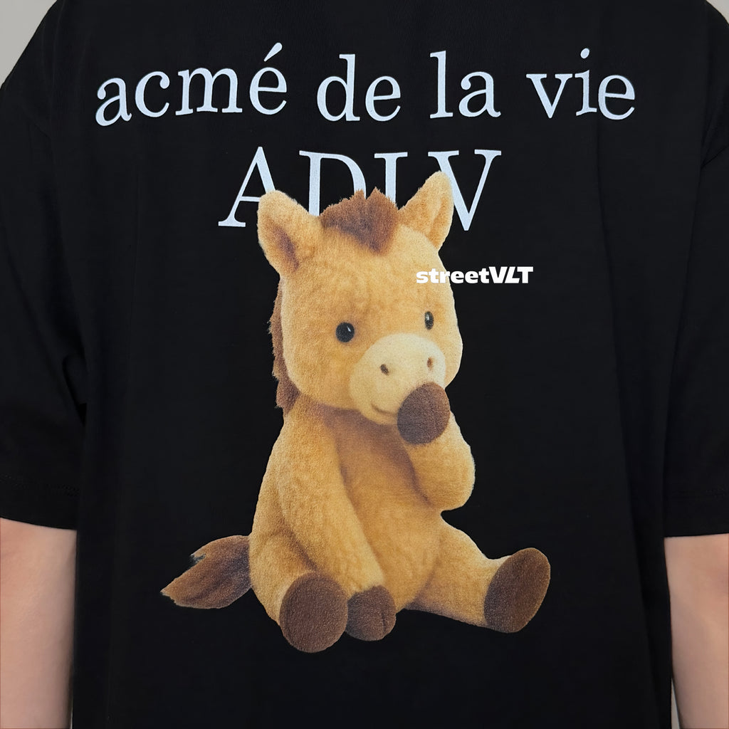 ADLV Horse Basic Logo Short Sleeve T-Shirt Acme De La Vie