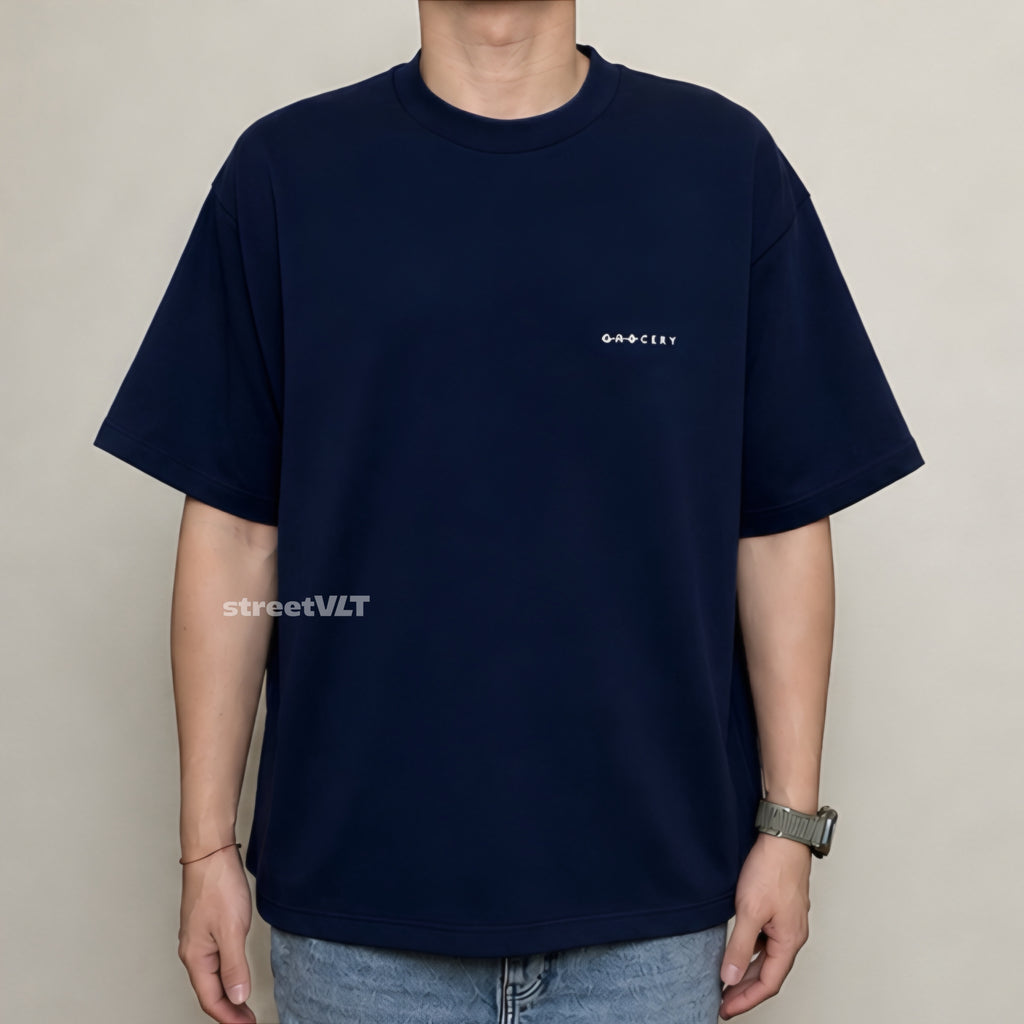 Gro Grocery Basic Boxy Navy Tee