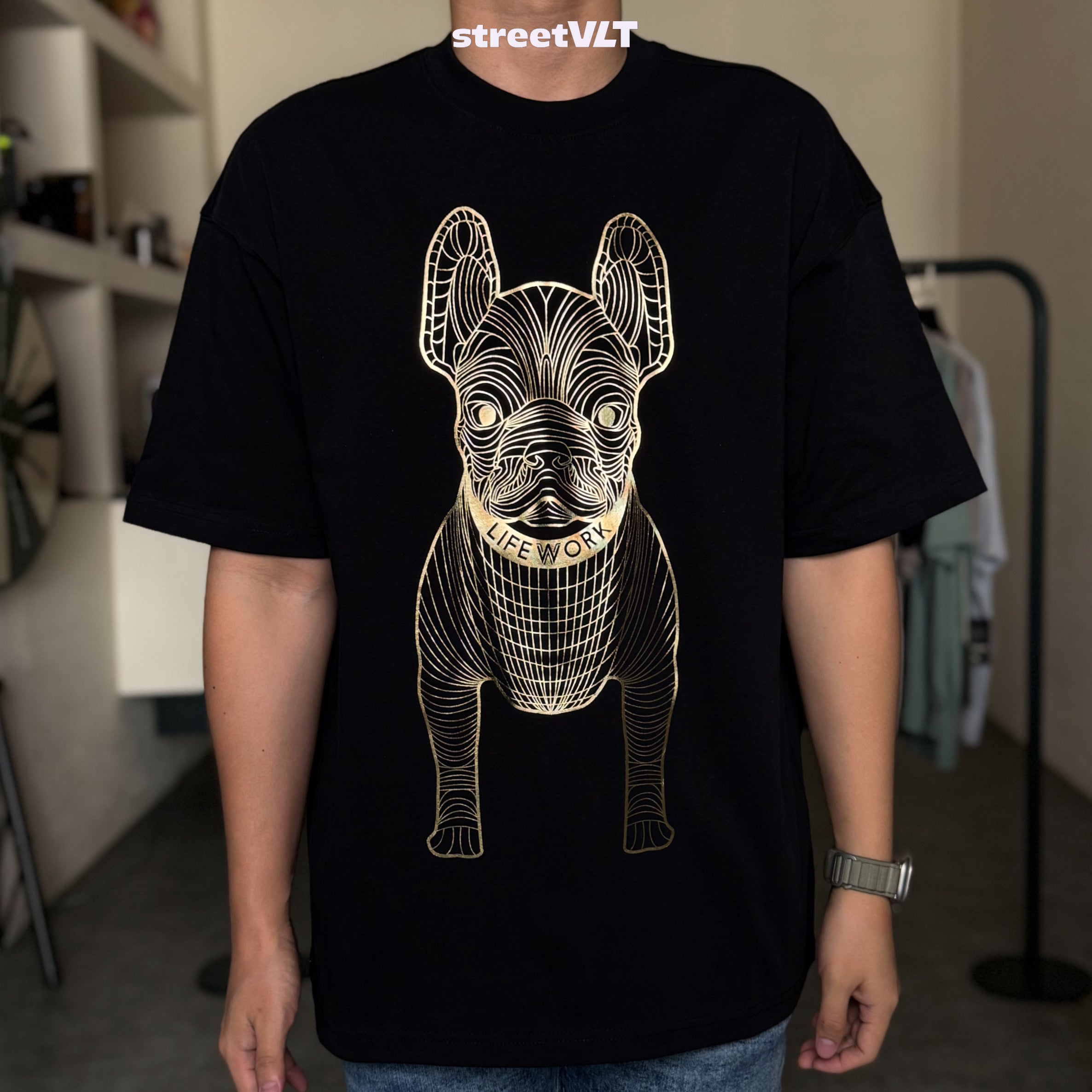 Life Work Korea Big Radog Gold  Tee Lifework Original