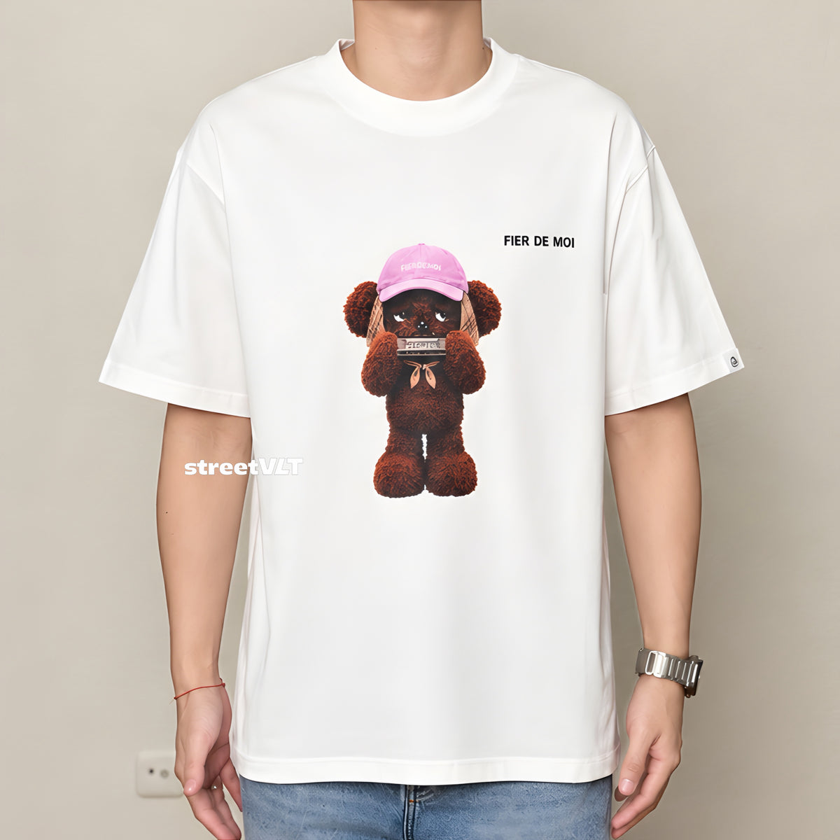 Fier De Moi Harmonica Bear Tee