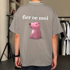 Fier De Moi Capybara Napping Sitting Tee