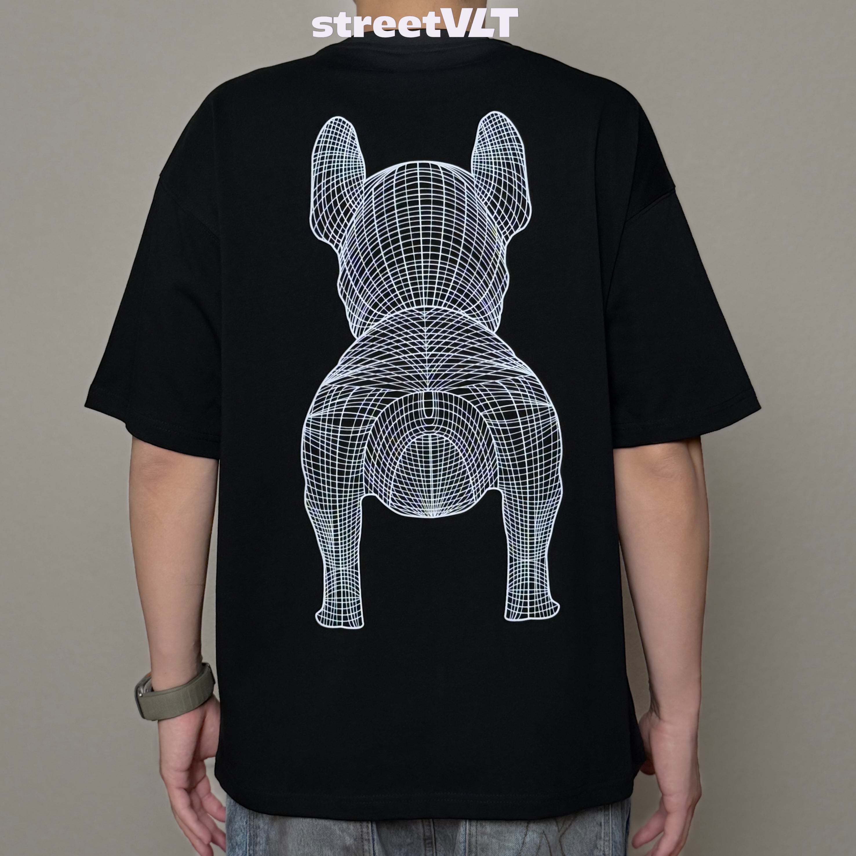Life Work Korea Big Radog Jet Black Tee
