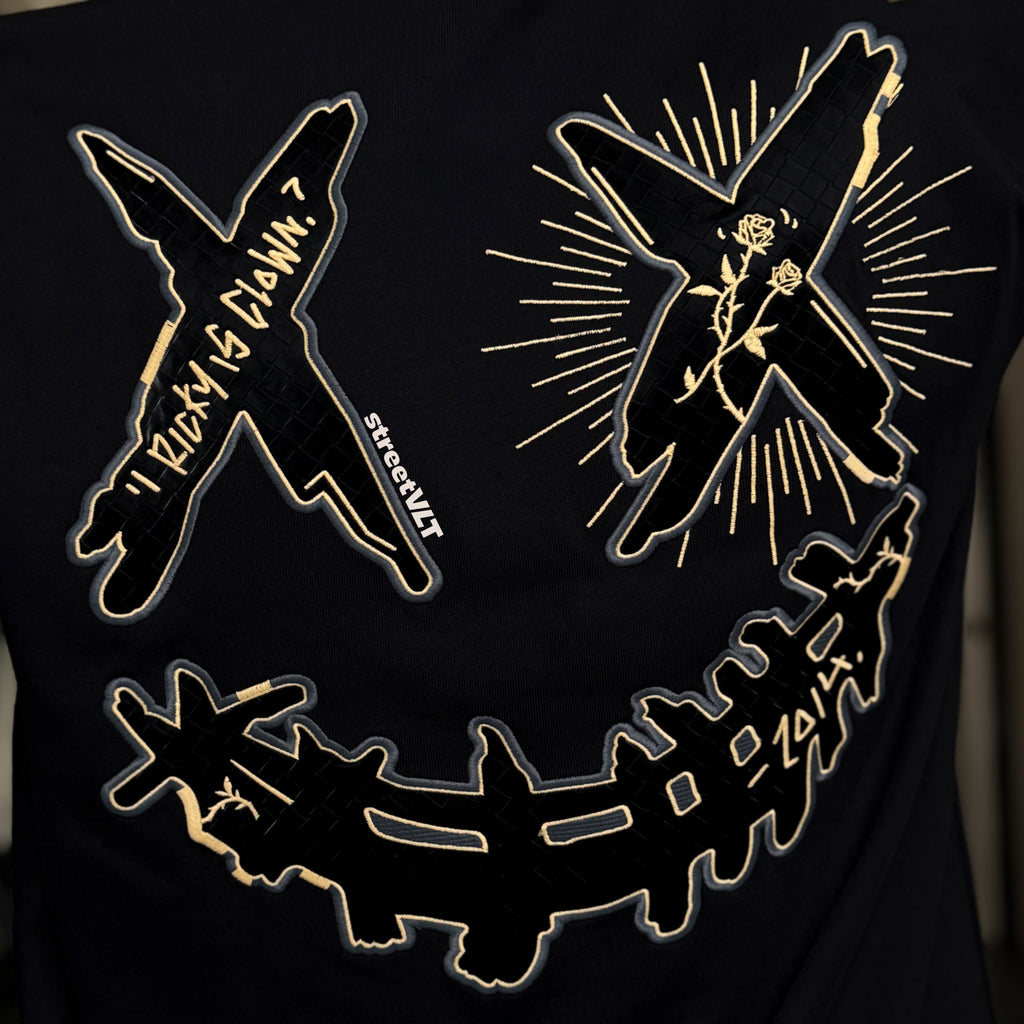 Ricky is Clown Golden Briar Thorn Bush Embroidered Tee