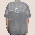 Gro Grocery Dirty Washed Painted Slogan Tee