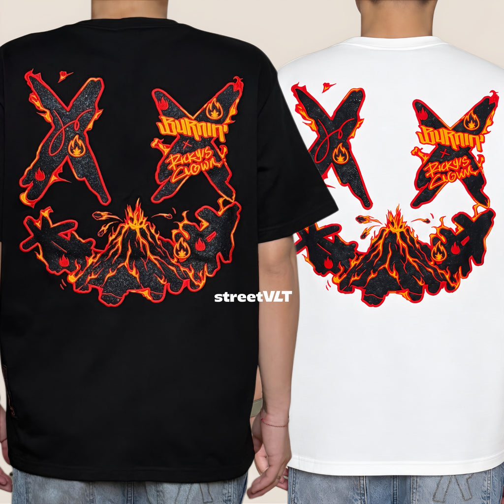 RIC Ricky is Clown Thermal Heat Flow Deformation Embroidered Tee