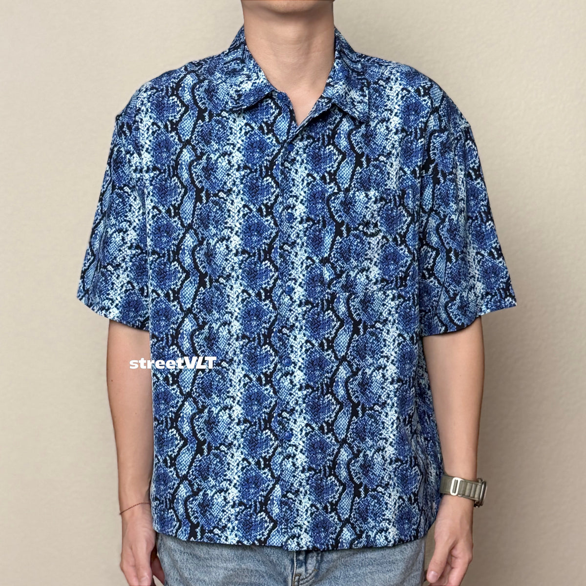 RIC Ricky is Clown Woven Snakeskin Shirt