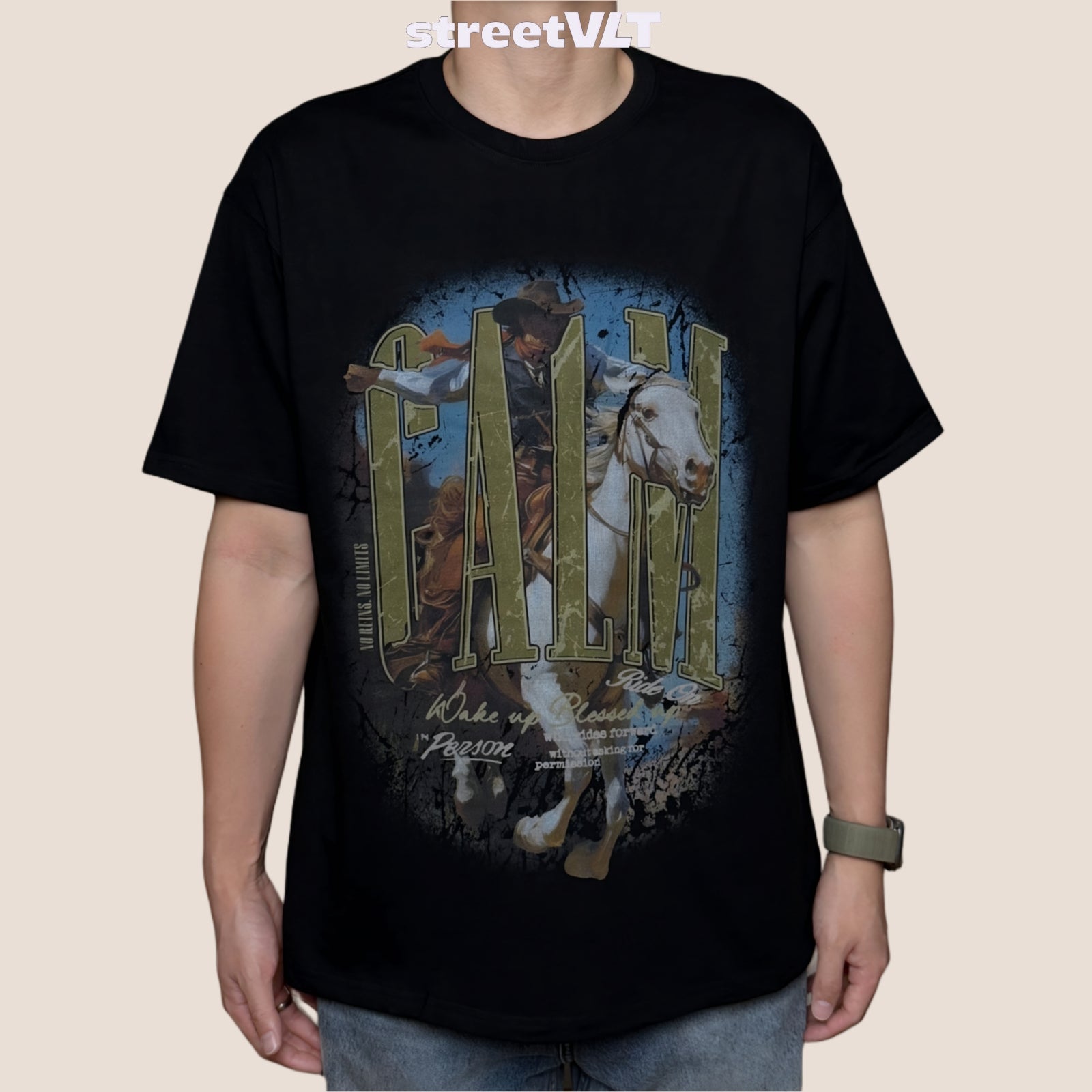 Calmmind Cowboy Monster Year of the Horse Tee