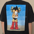 Gro Grocery Pixel Red Boots Washed Tee