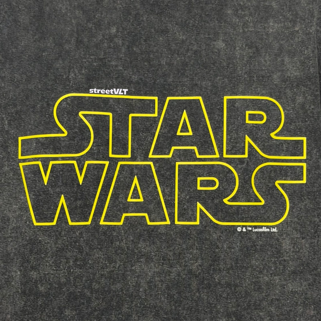 Gro Grocery Star Wars Washed Logo Invoice Tee