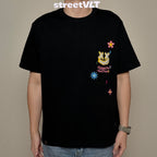 Ricky is Clown Flowers Falling in Rain Butterflies Tee