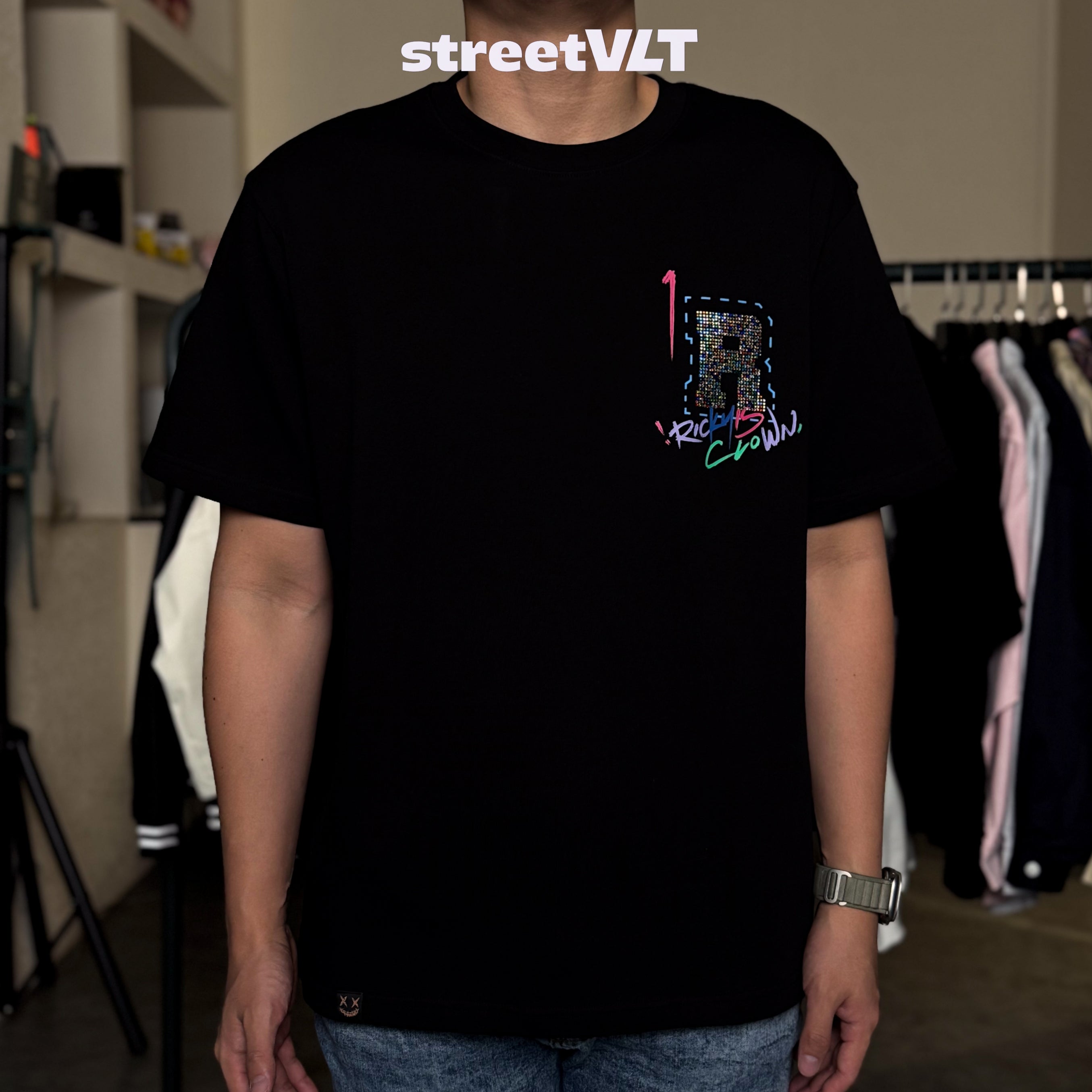 Ricky is Clown Rainbow Star Stones Tee