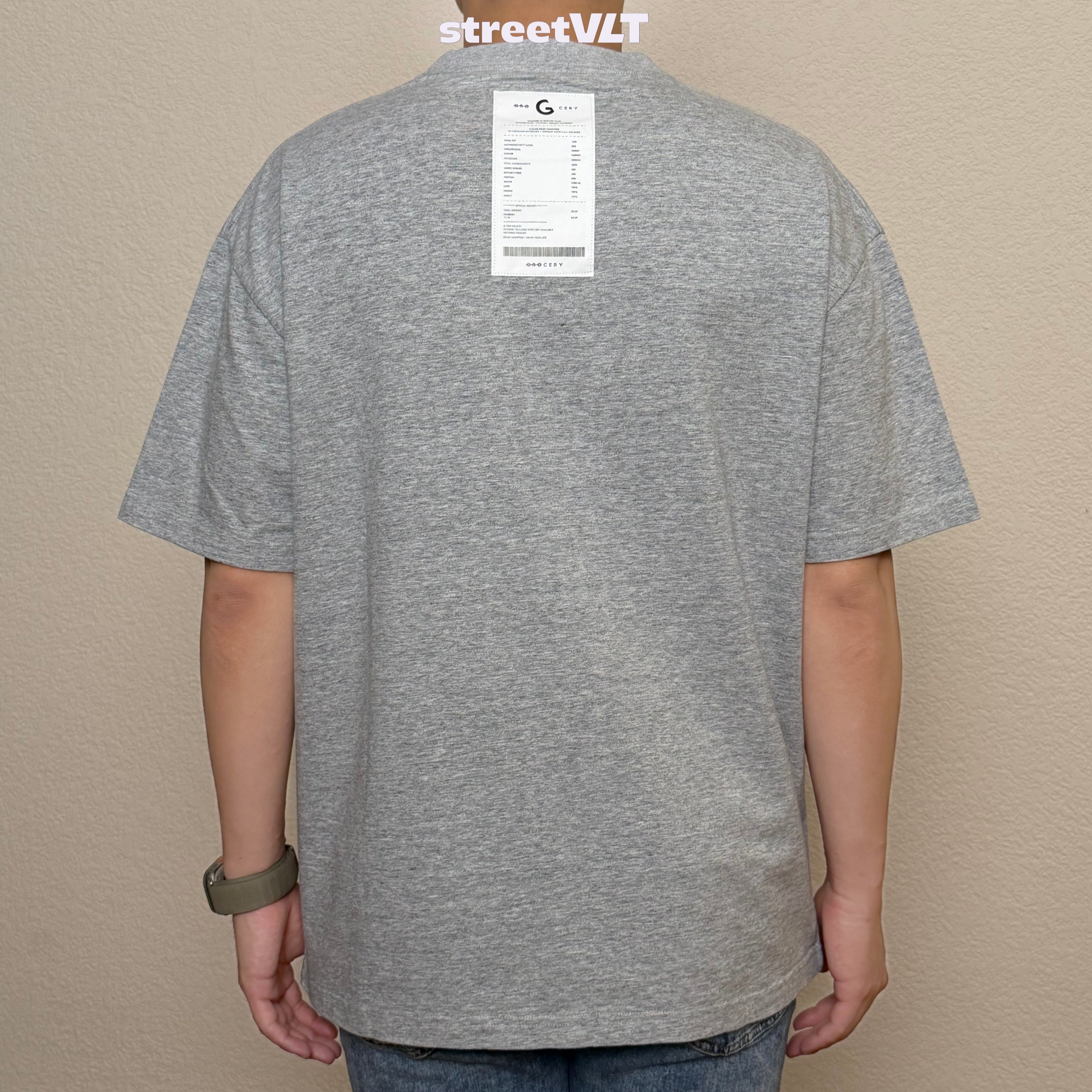 Gro Grocery 001 Invoice Grey Tee