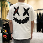 RIC Ricky is Clown Black Mamba Diablo Snakeskin Embroidery White Tee