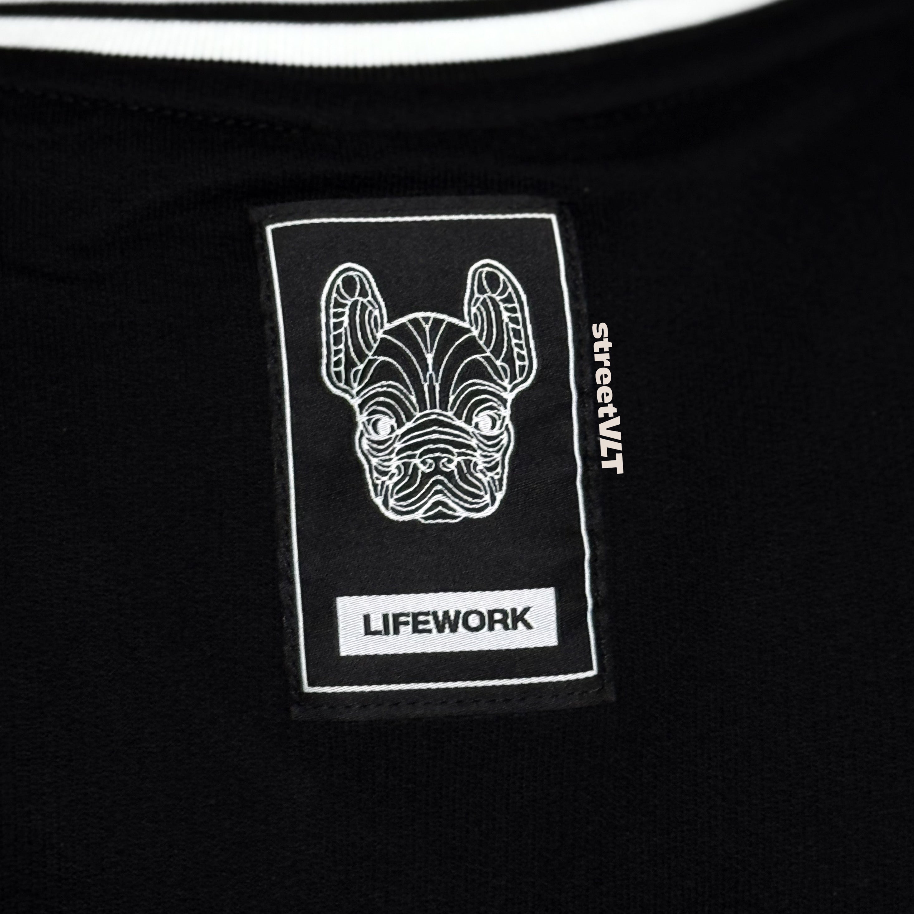 Life Work Korea Unit Numbering V-Neck Tee