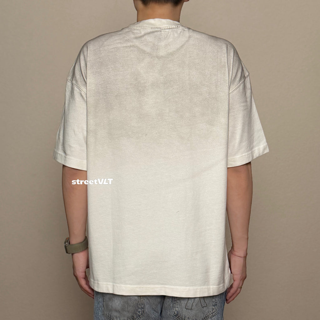 Life Work Korea Vintage Spray Pocket White Tee