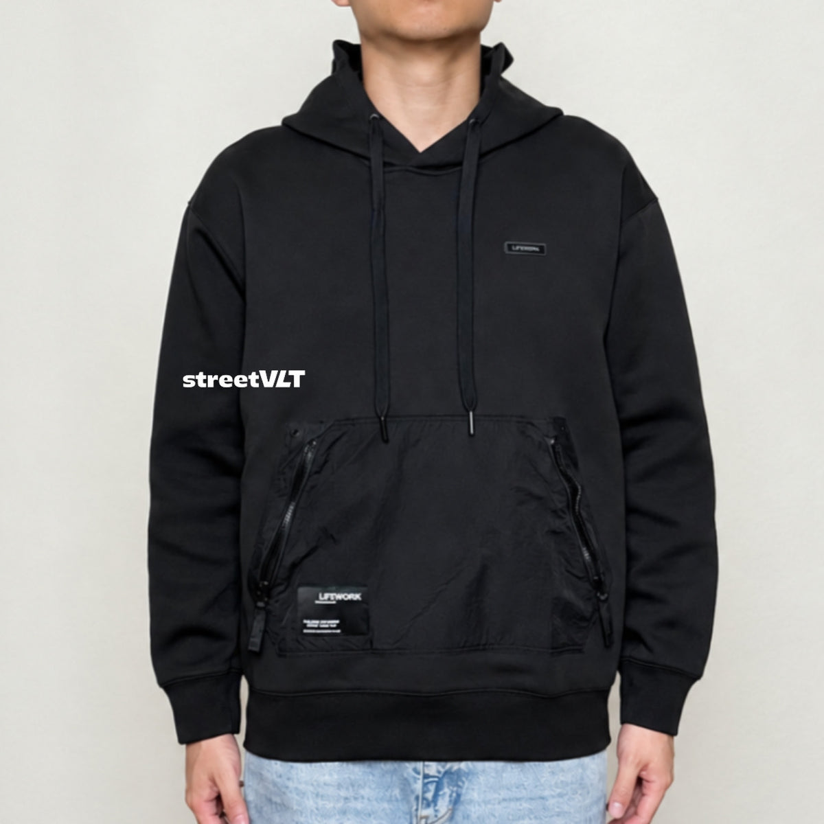 Life Work Korea Woven Pocket Hoodie