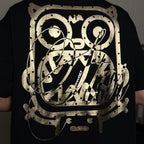 Calmmind Gold Foil Metallic Monster Graphic Tee