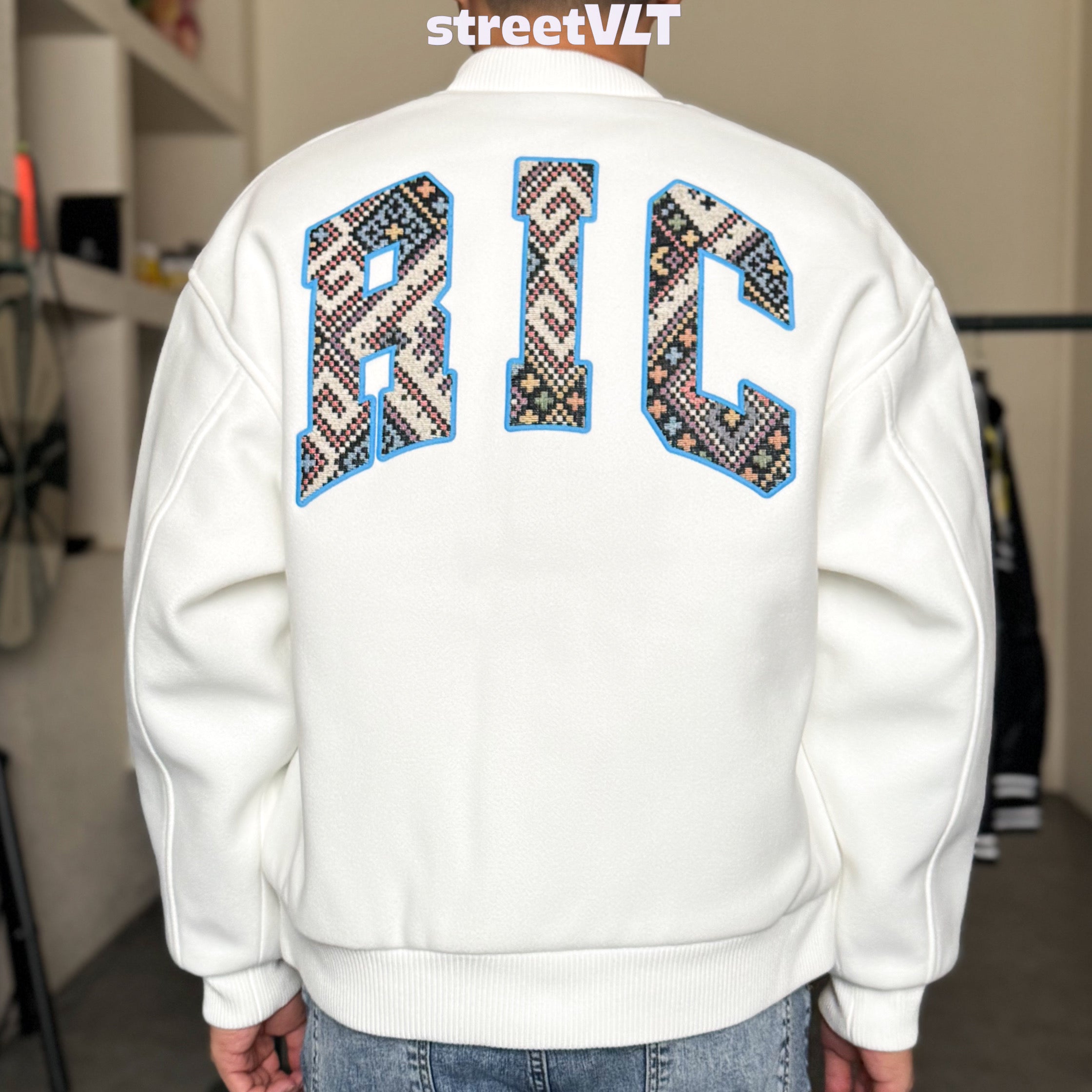 Ricky is Clown Labyrinth Ethnic Varsity Jacket