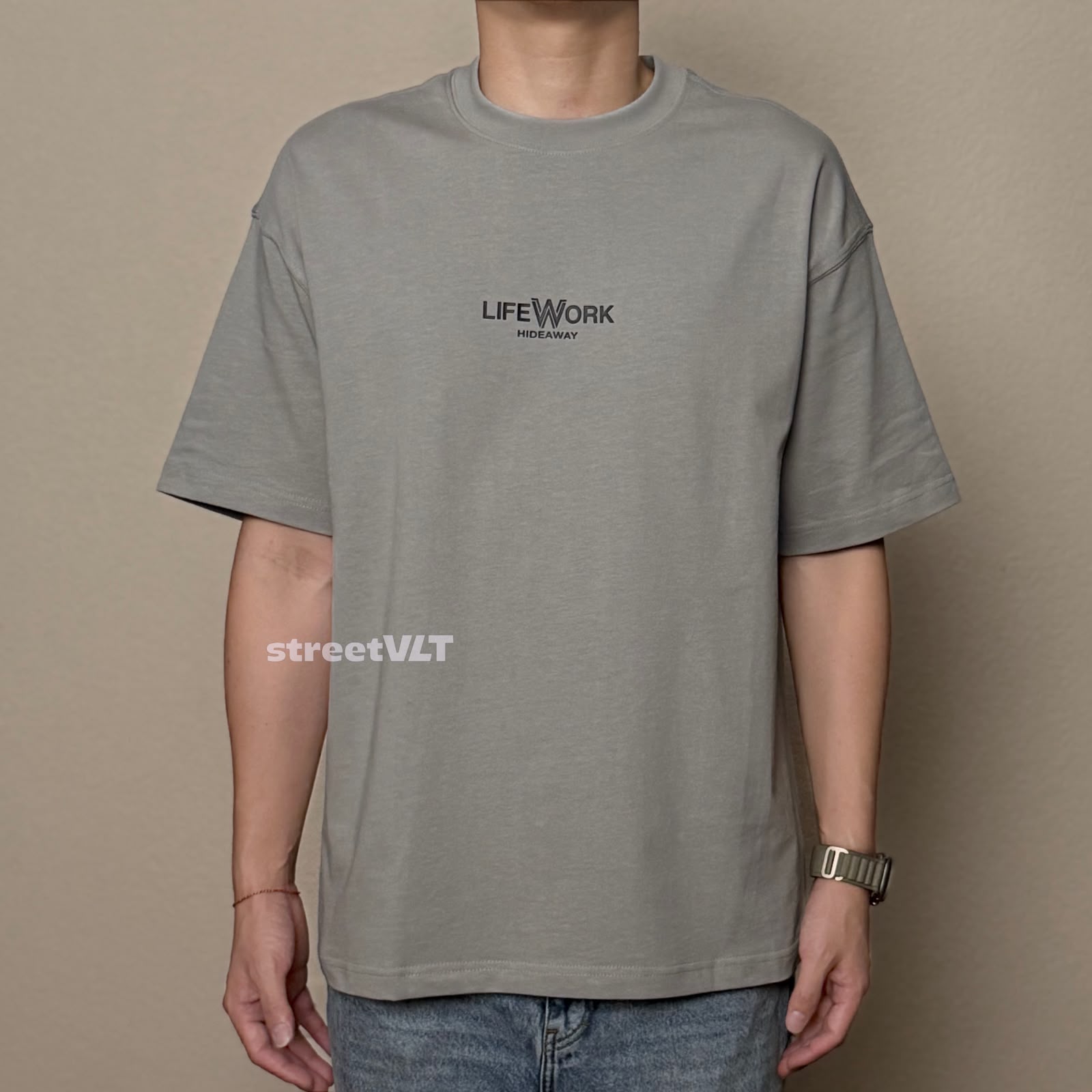 Life Work Korea Basic Small Logo Washed Tee