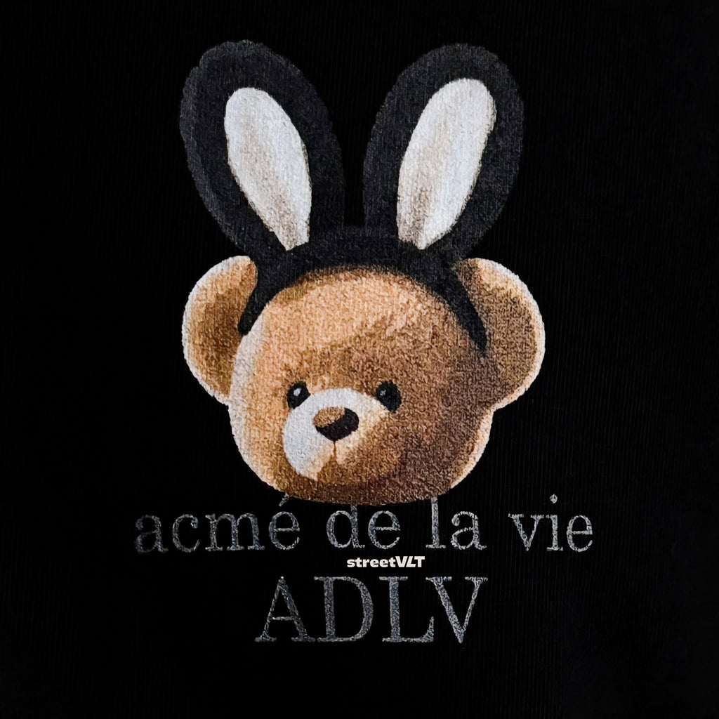 ADLV Rabbit Bear Doll Logo Short Sleeve T-Shirt  Acme De La Vie