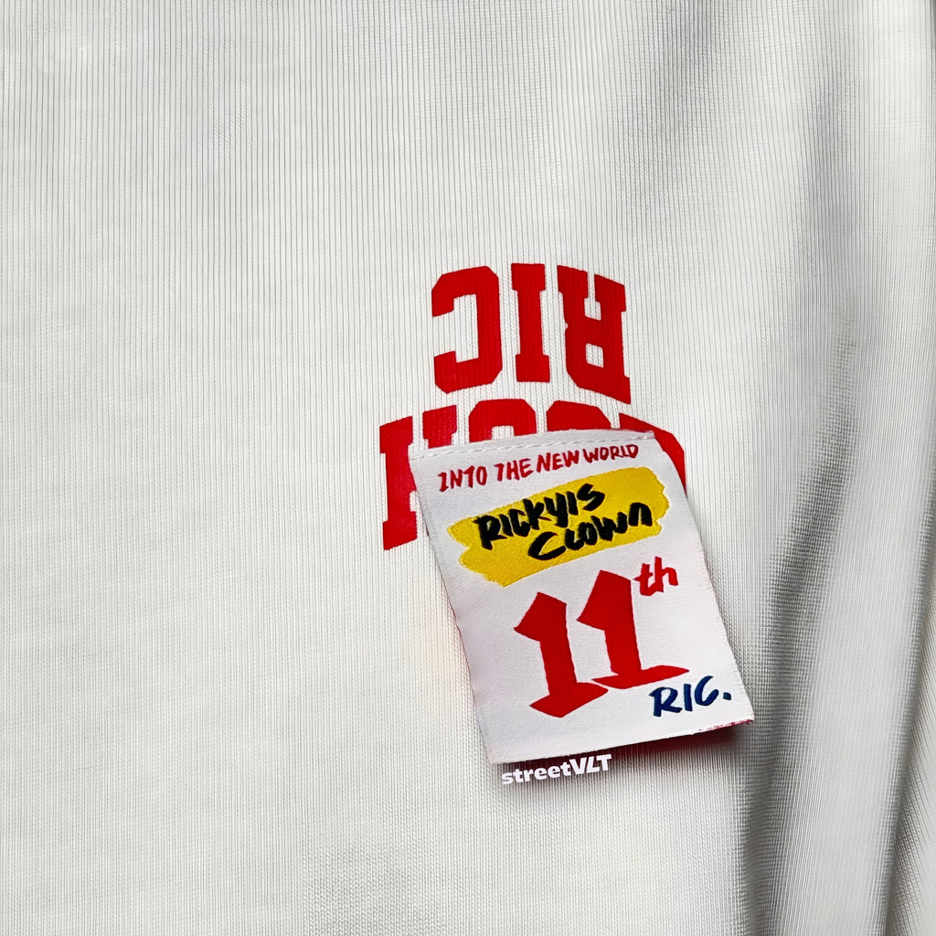 Ricky is Clown 11th Never Die Letter Print Tee
