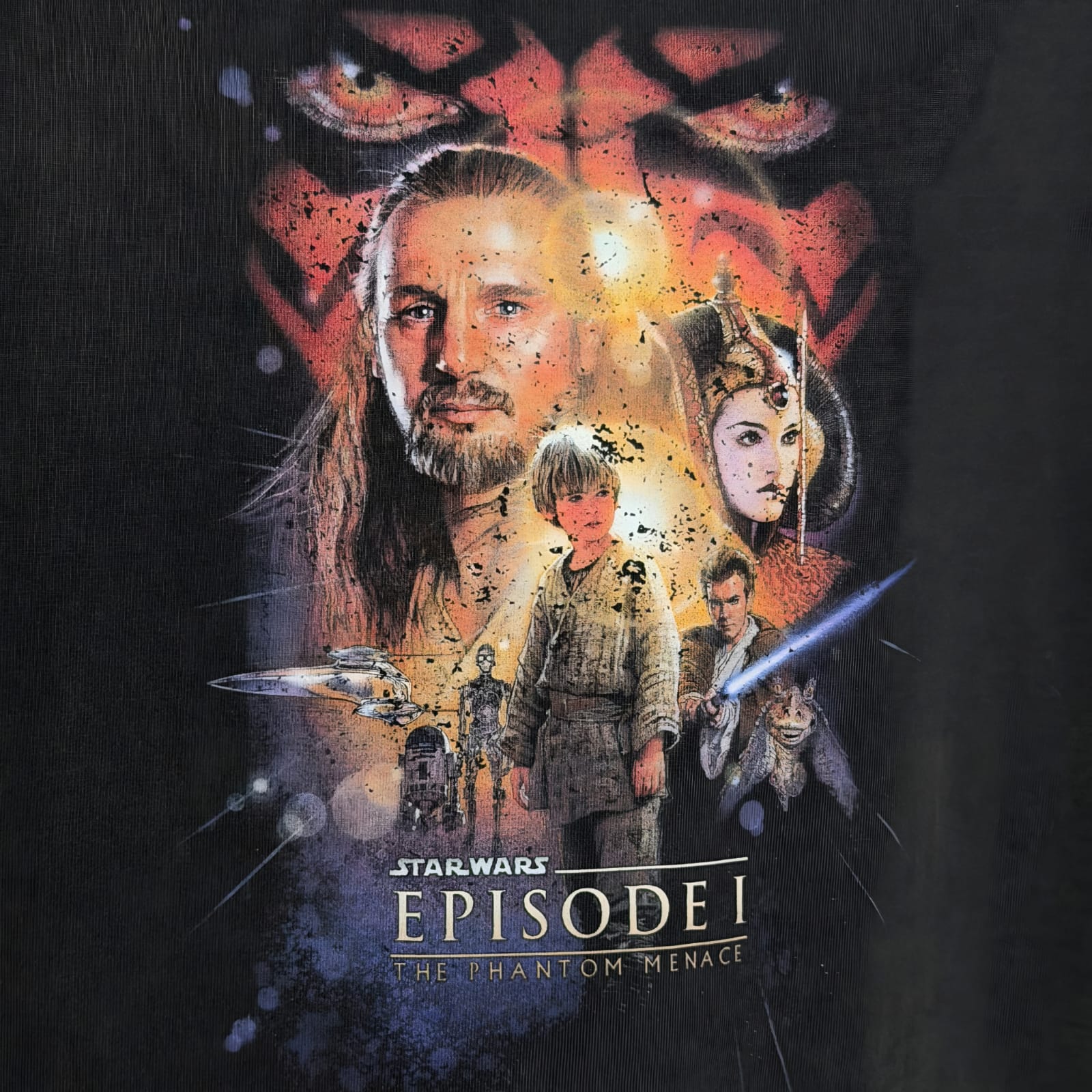 Gro Grocery Star Wars The Phantom Menace 1999 Poster Washed Invoice Tee