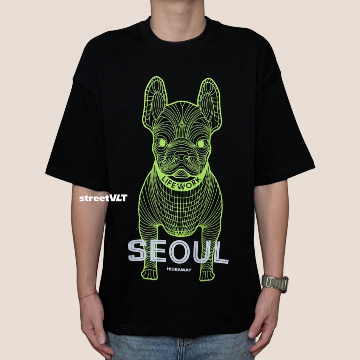 Life Work Korea Seoul Big Radog Tee