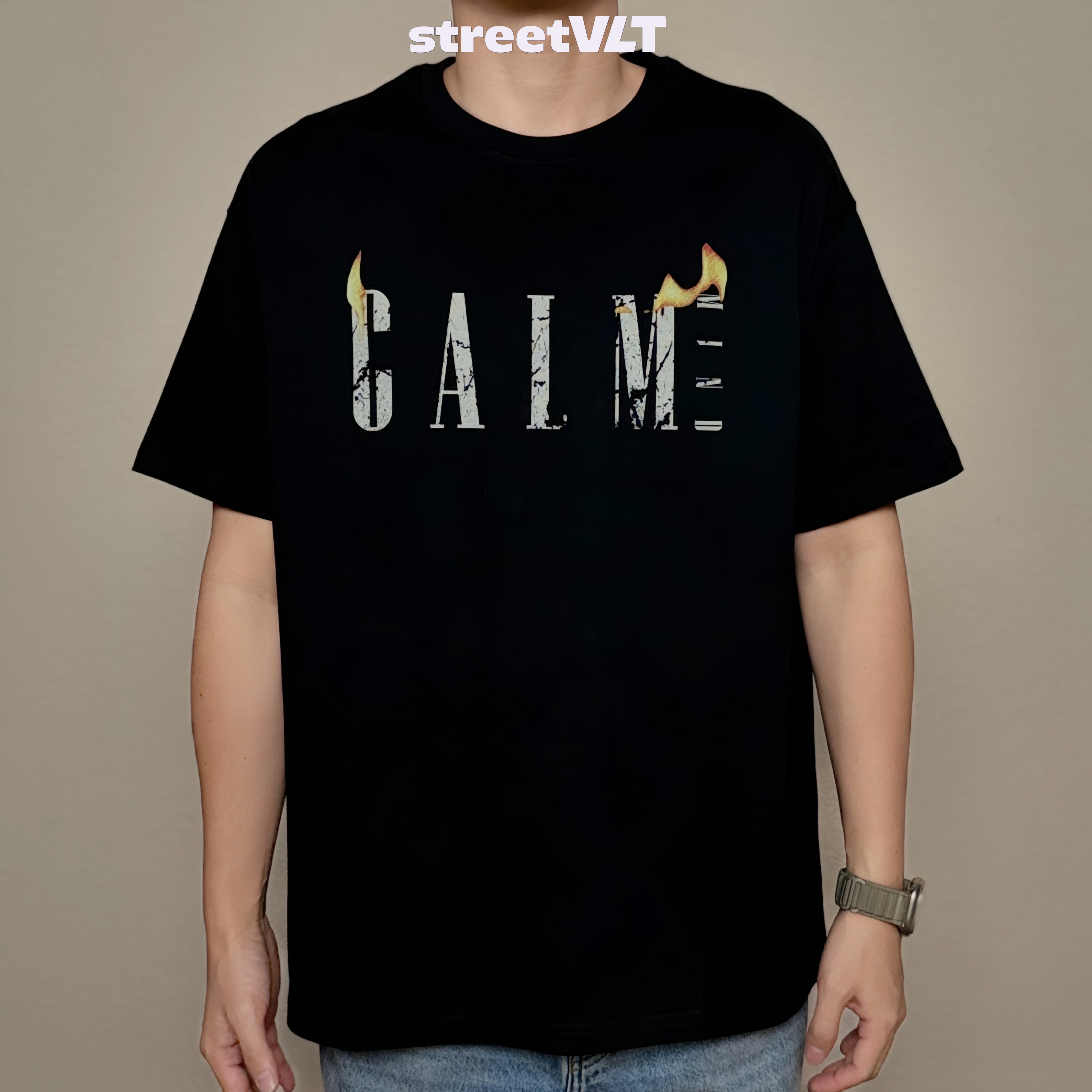 Calmmind Monster Burning Dollar Tee