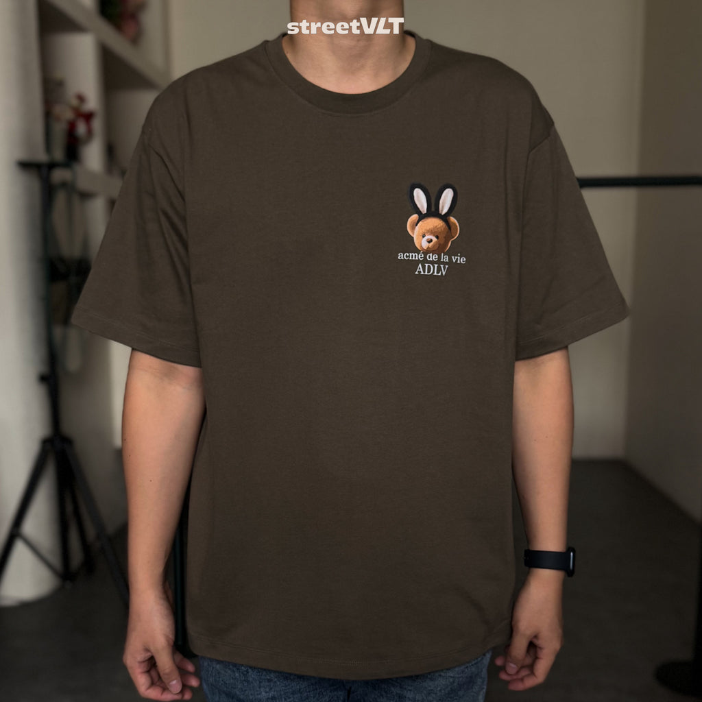 ADLV Rabbit Bear Doll Logo Short Sleeve T-Shirt  Acme De La Vie