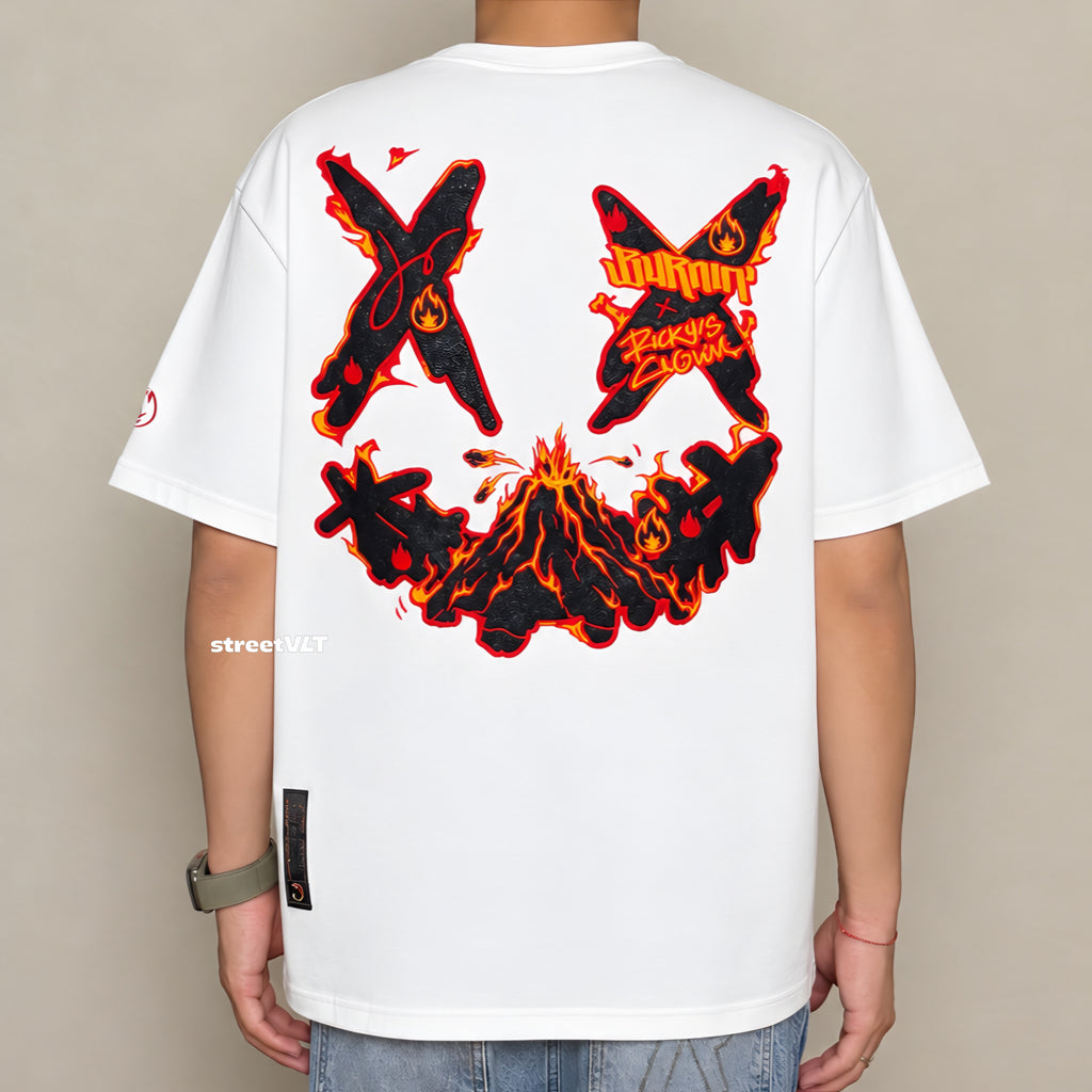RIC Ricky is Clown Thermal Heat Flow Deformation Embroidered Tee