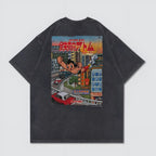 Gro Grocery X Toy Qube Astro Boy Hong Kong Poster Washed Tee