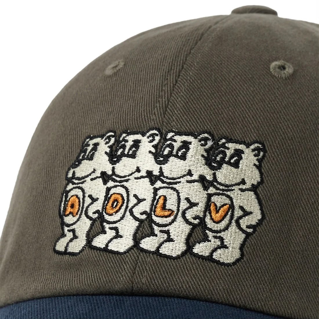 ADLV AC Bear Embroidery Two Tone Ball Cap Acme De La Vie