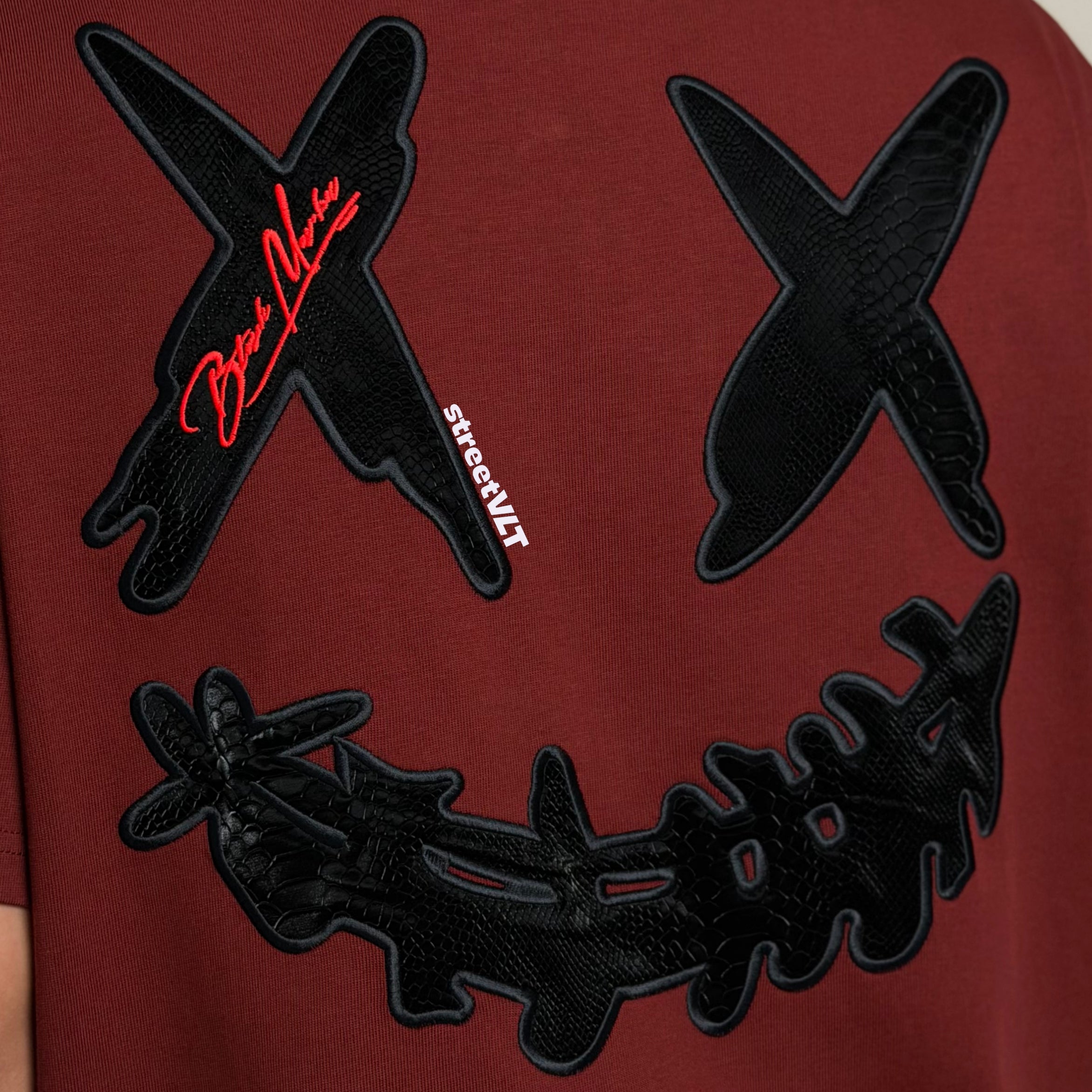 RIC Ricky is Clown Black Mamba Red Maroon Tee Original
