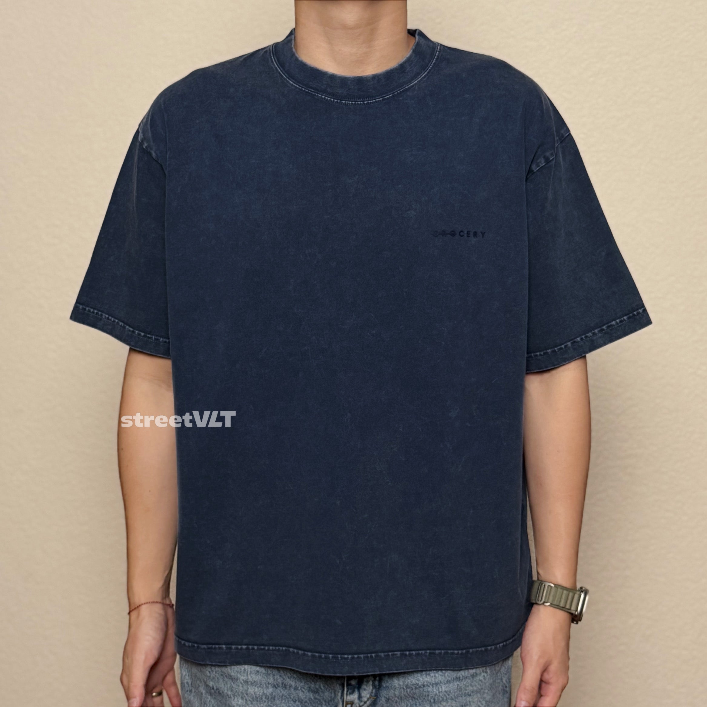 Gro Grocery Basic Washed Boxy Tee