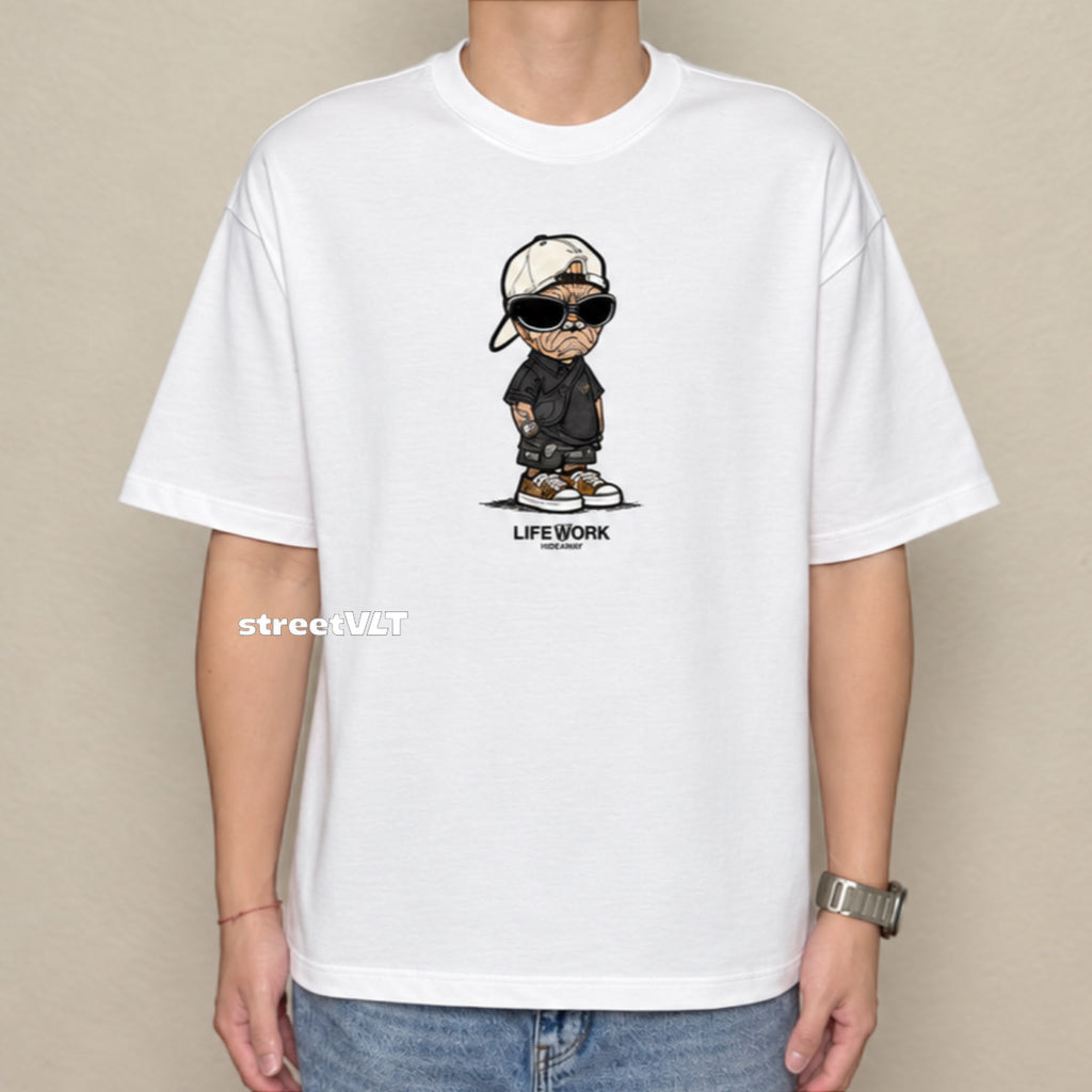 Life Work Korea Snapback Hipdog Tee