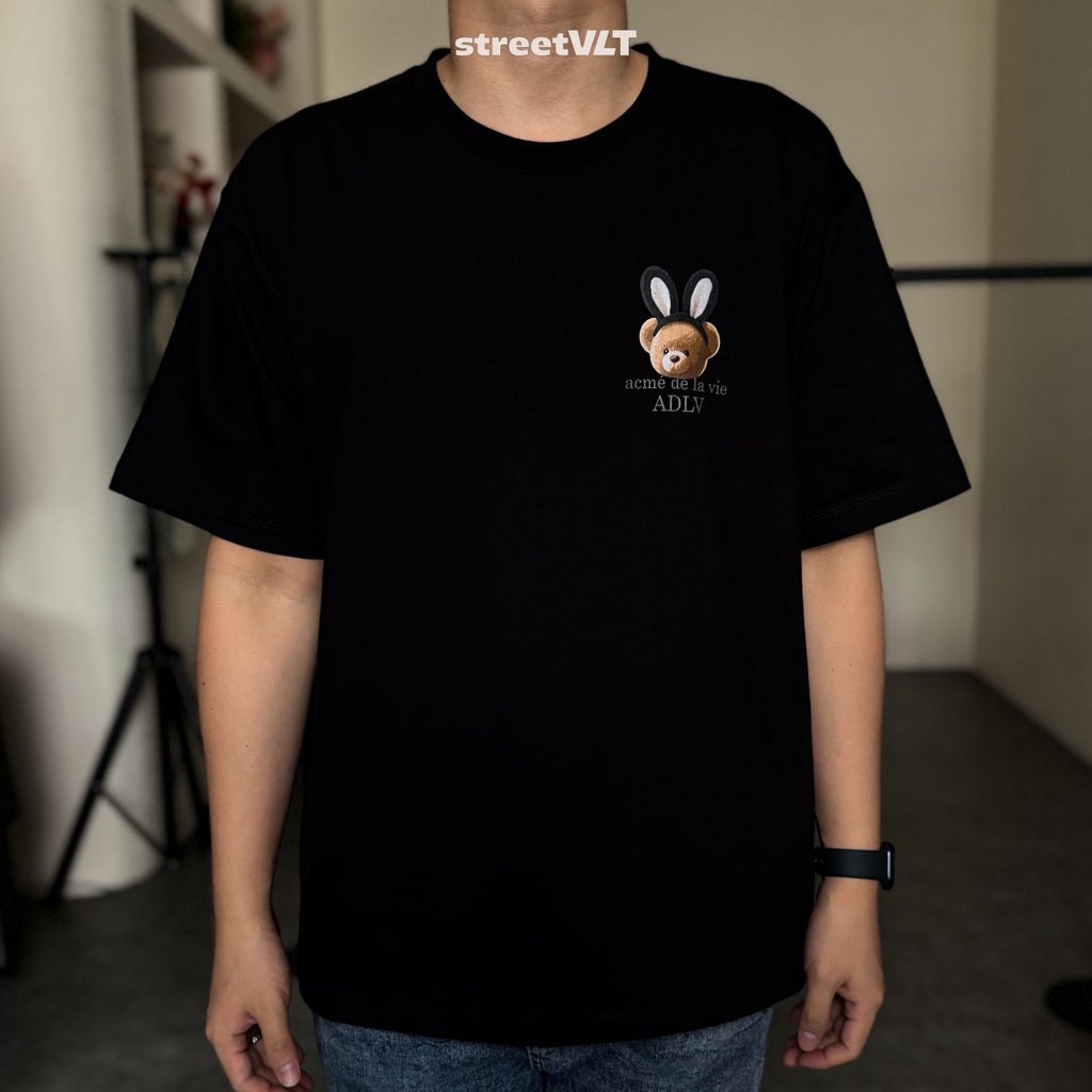 ADLV Rabbit Bear Doll Logo Short Sleeve T-Shirt  Acme De La Vie