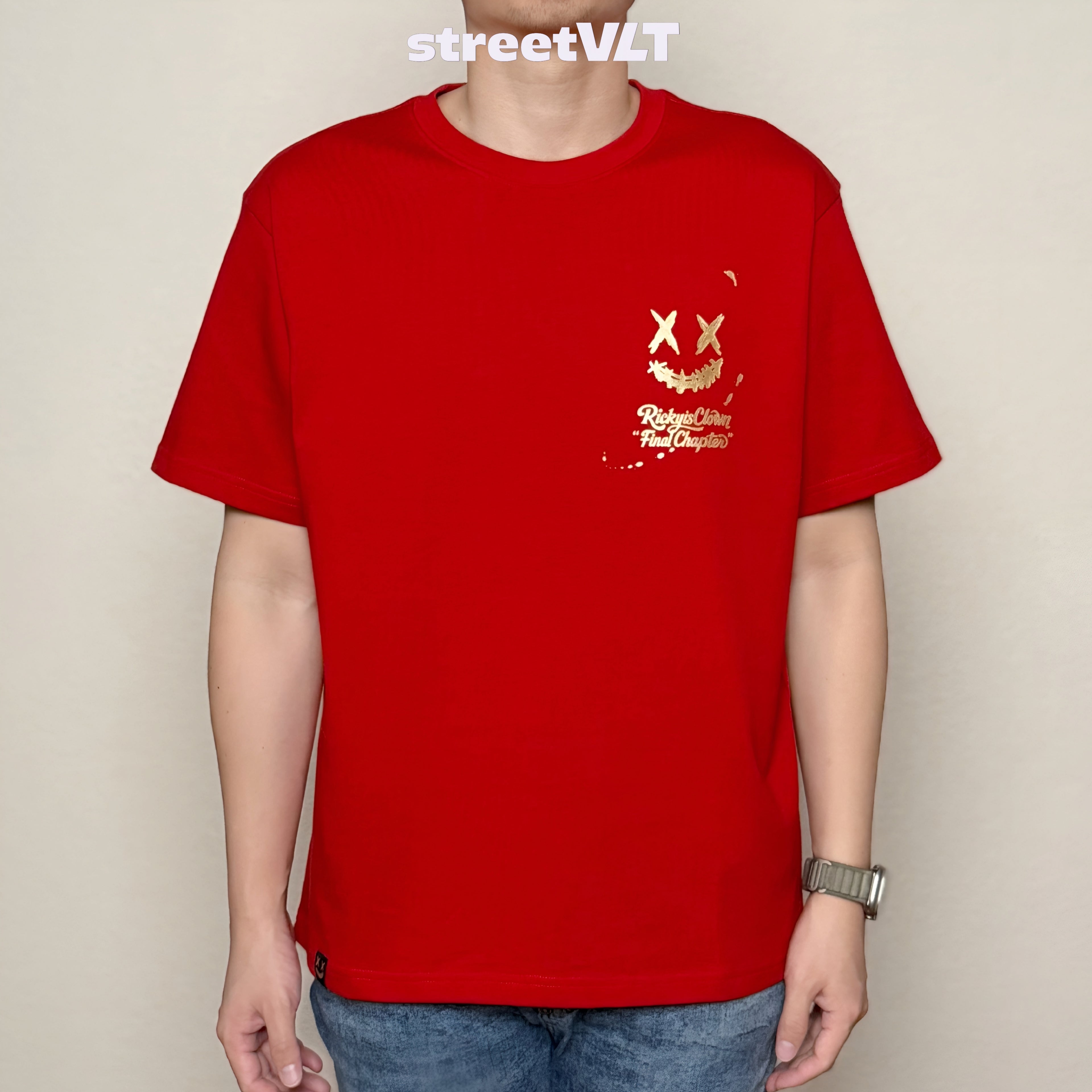 Ricky is Clown Golden Blessing Red Tee