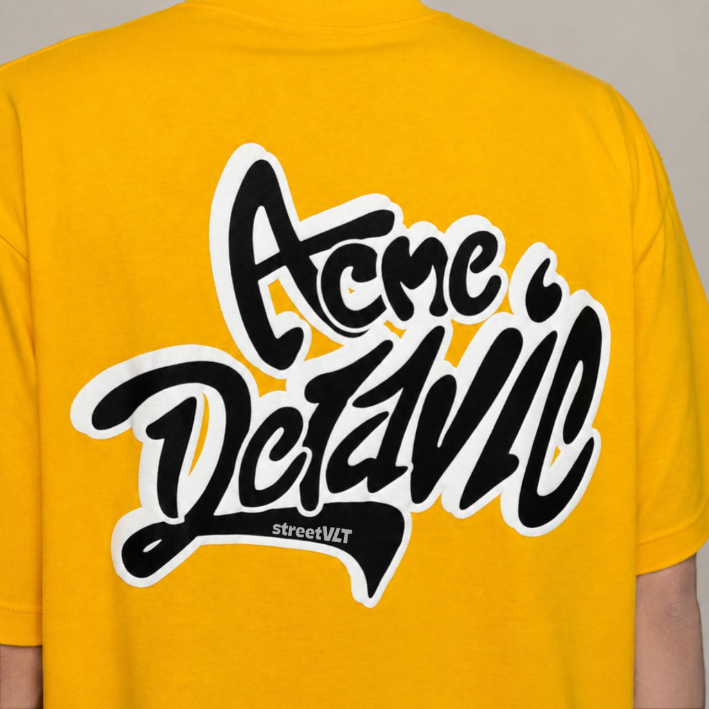 ADLV Exclusive Graffiti Font Logo Short Sleeve T-Shirt Acme De La Vie