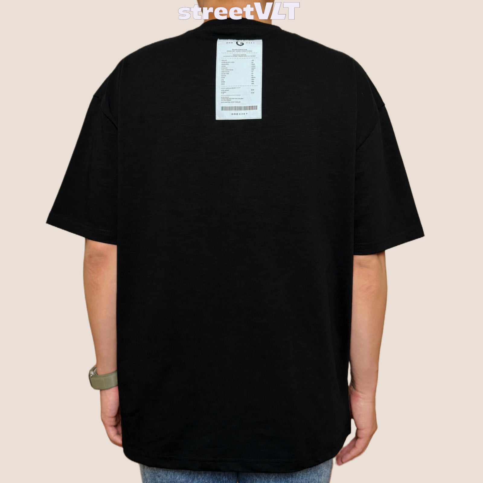 Gro Grocery 001 Invoice Black Tee