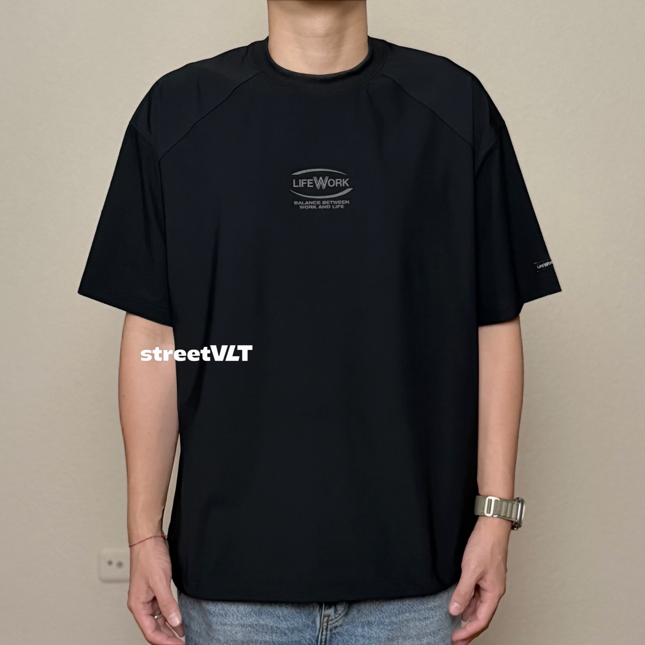 Life Work Korea Oval Logo Venturi Tee
