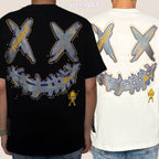 Ricky is Clown Colorful Skin Patch Embroidered Pineapple Head Tee