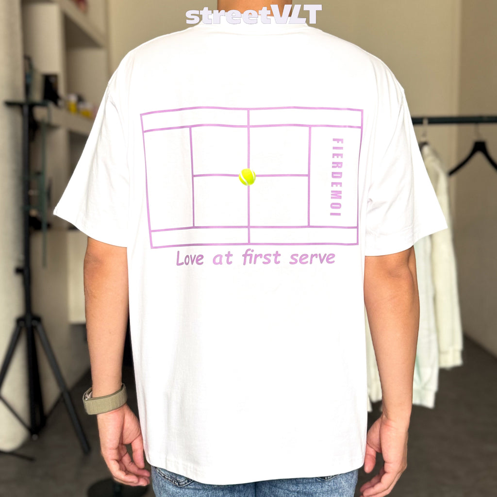 Fier De Moi Love at First Serve Tee