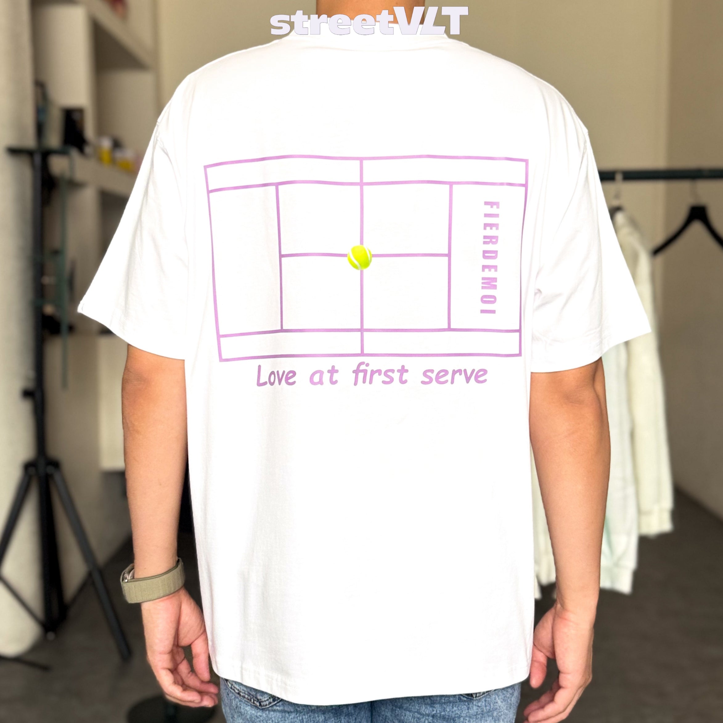 Fier De Moi Love at First Serve Tee