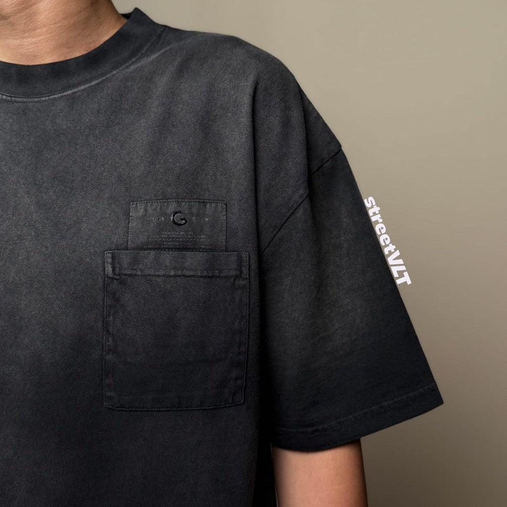 Gro Grocery Dirty Washed Invoice Pocket Tee