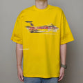 Doubleback Car Paint Scratch Oversized Yellow Tee