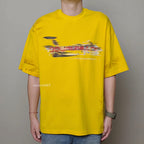 Doubleback Car Paint Scratch Oversized Yellow Tee