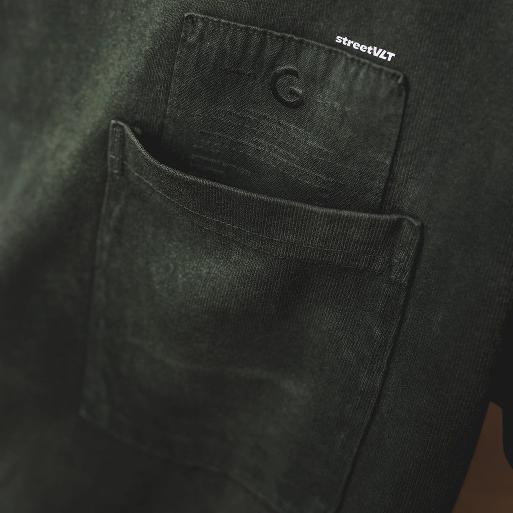 Gro Grocery Dirty Washed Invoice Pocket Tee