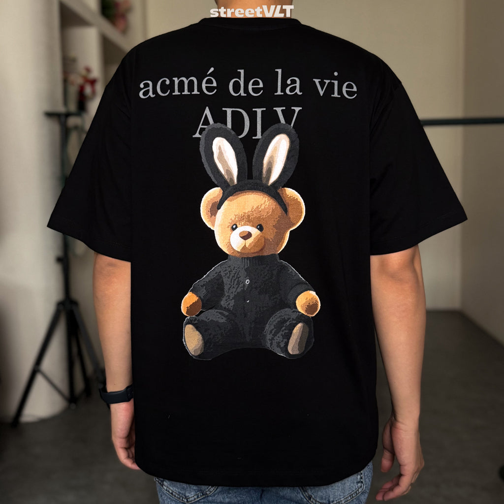 ADLV Rabbit Bear Doll Logo Short Sleeve T-Shirt  Acme De La Vie