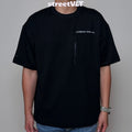 Life Work Korea Waffle Style Front Pocket Zipper Tee